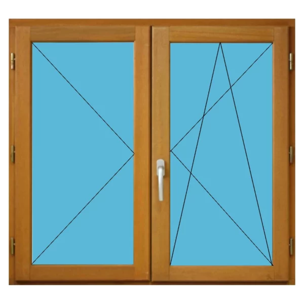 Portes fenêtres bois 2 vantaux – Image 2